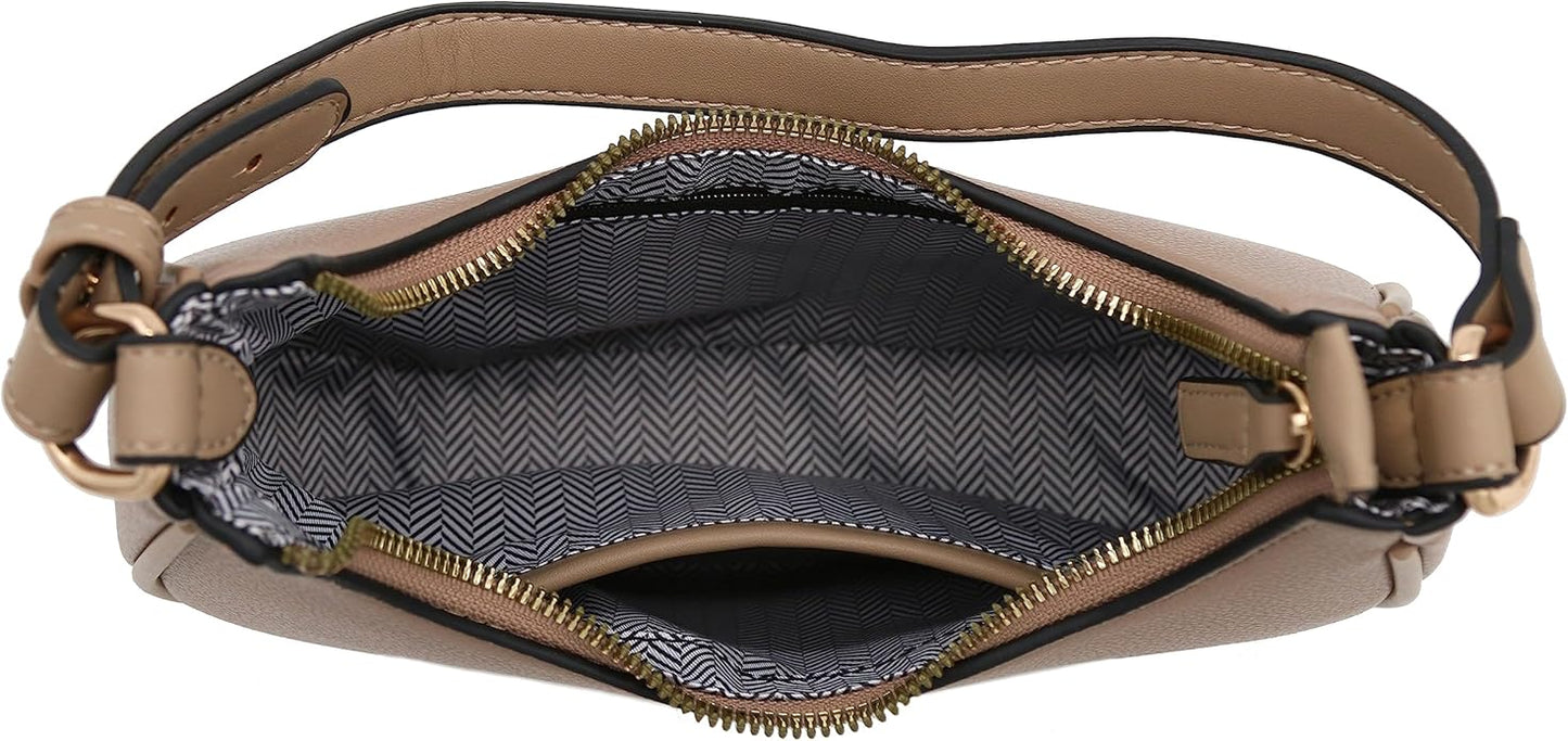 FashionPuzzle Small Crescent Shoulder Bag Underarm Purse