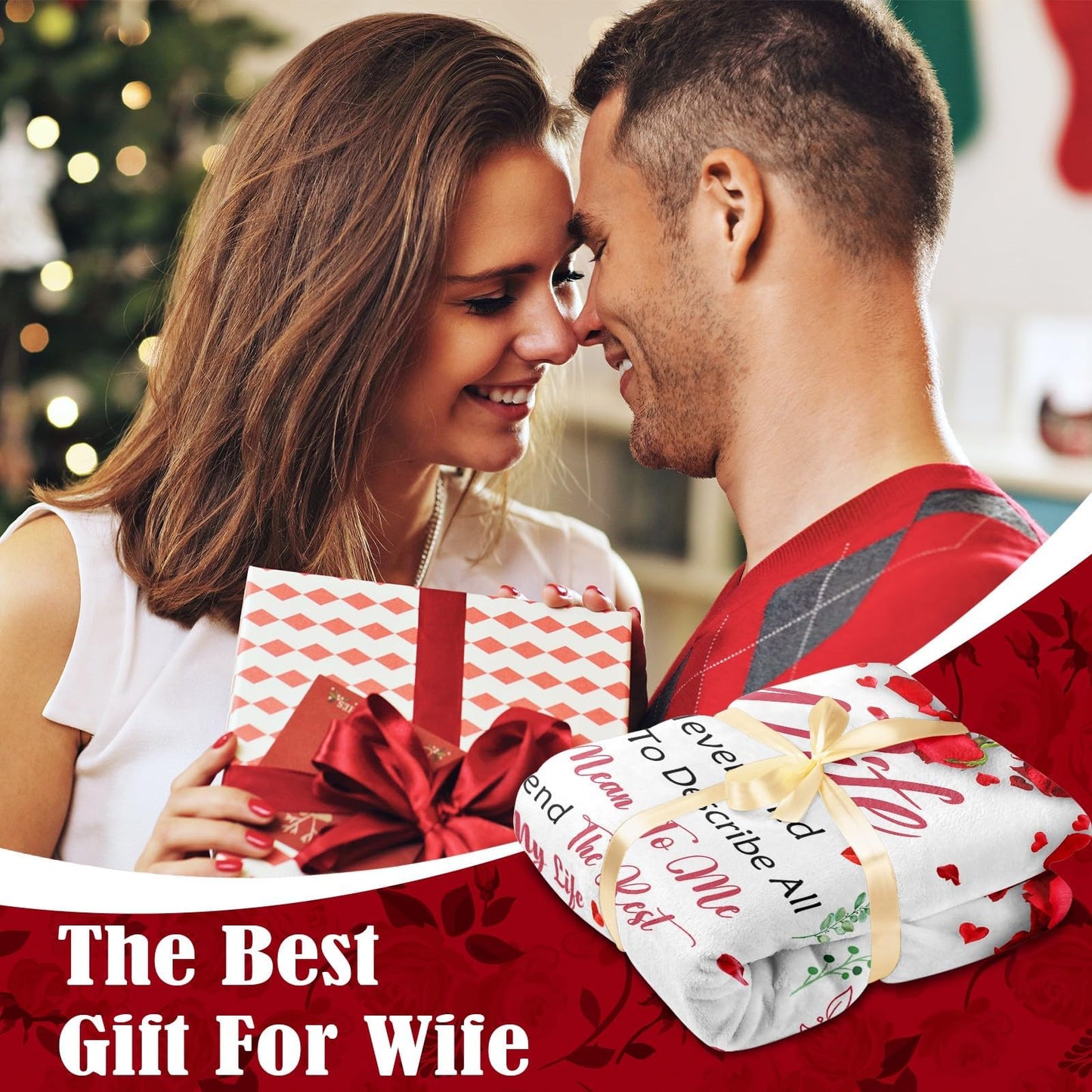 Gifts for Wife from Husband - Anniversary Wedding Gifts for Women - Wife Christmas & Birthday Gift Ideas - Romantic I Love You Gift for her - Valentines Present for Her - to My Wife's Blanket 50"x60"