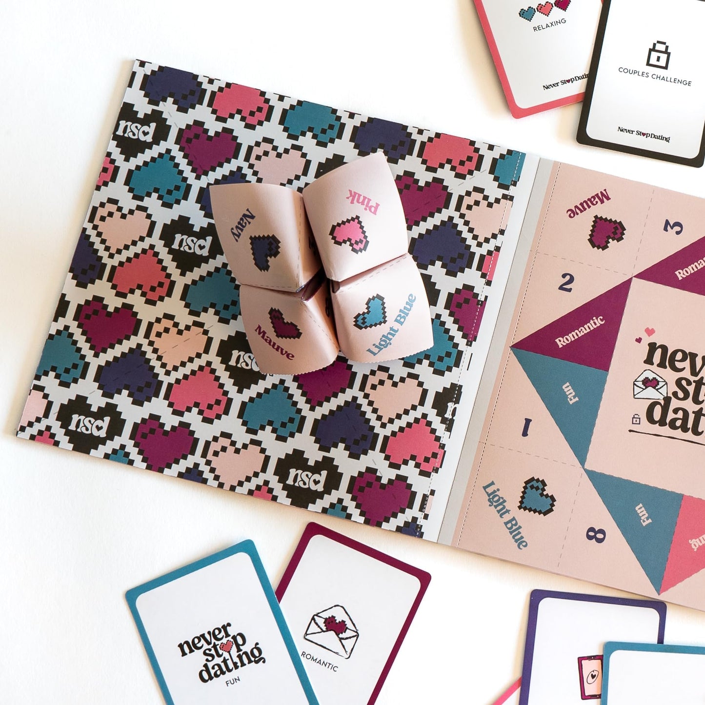 Never Stop Dating - The Ultimate Romantic Date Night Activity Game for Couples - Awesome Gift for Boyfriend, Girlfriend, Husband, Wife, Partner, Engagement or Anniversary. Keep The Spark Alive!