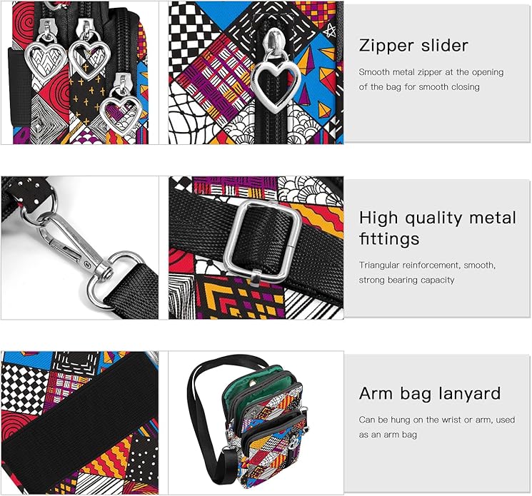 BIAOTIE Lightweight Small Crossbody bags Cell Phone Purses Travel Pouch Shoulder Bag for Women