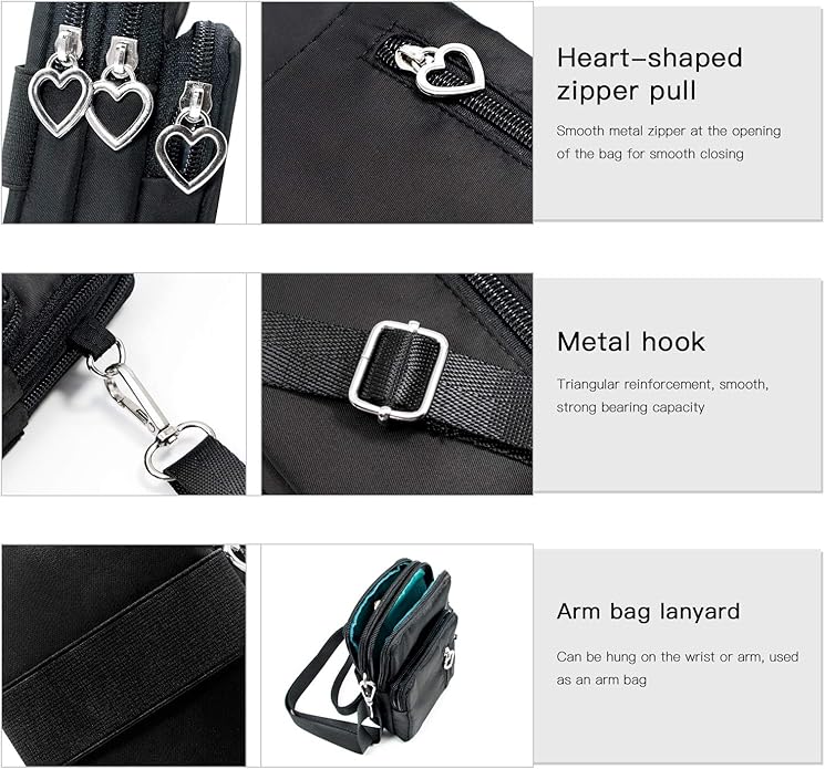 BIAOTIE Lightweight Small Crossbody bags Cell Phone Purses Travel Pouch Shoulder Bag for Women