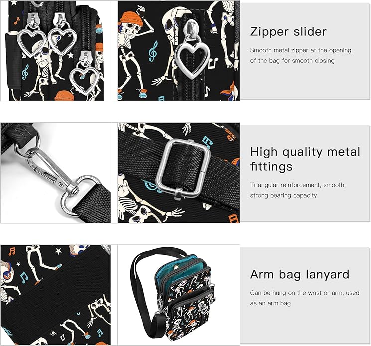 BIAOTIE Lightweight Small Crossbody bags Cell Phone Purses Travel Pouch Shoulder Bag for Women