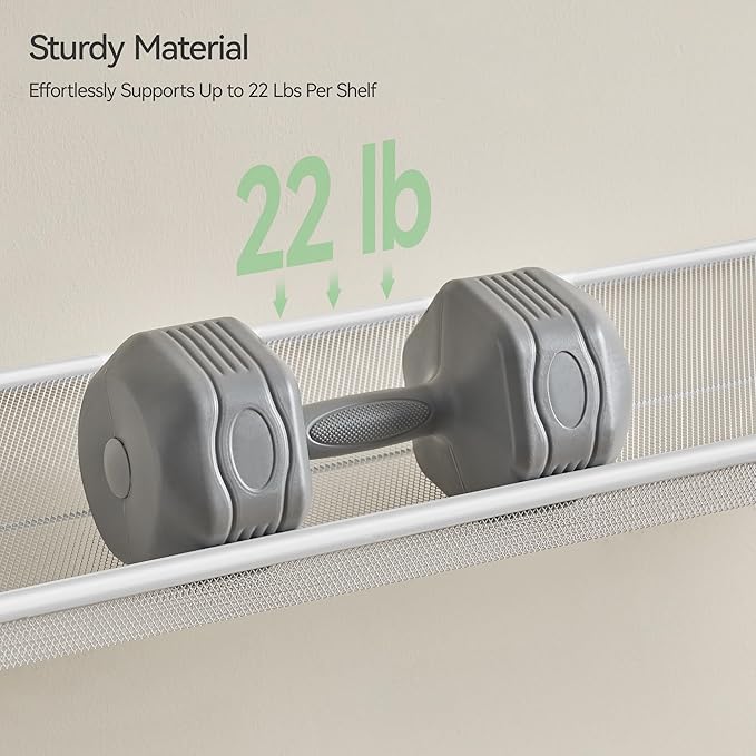 Shoe Rack,10 Tier Metal Shoe Organizer,Max Holds 50 Pairs,Heavy Duty Shoes Shelf for Garage, Entryway, Closet,White