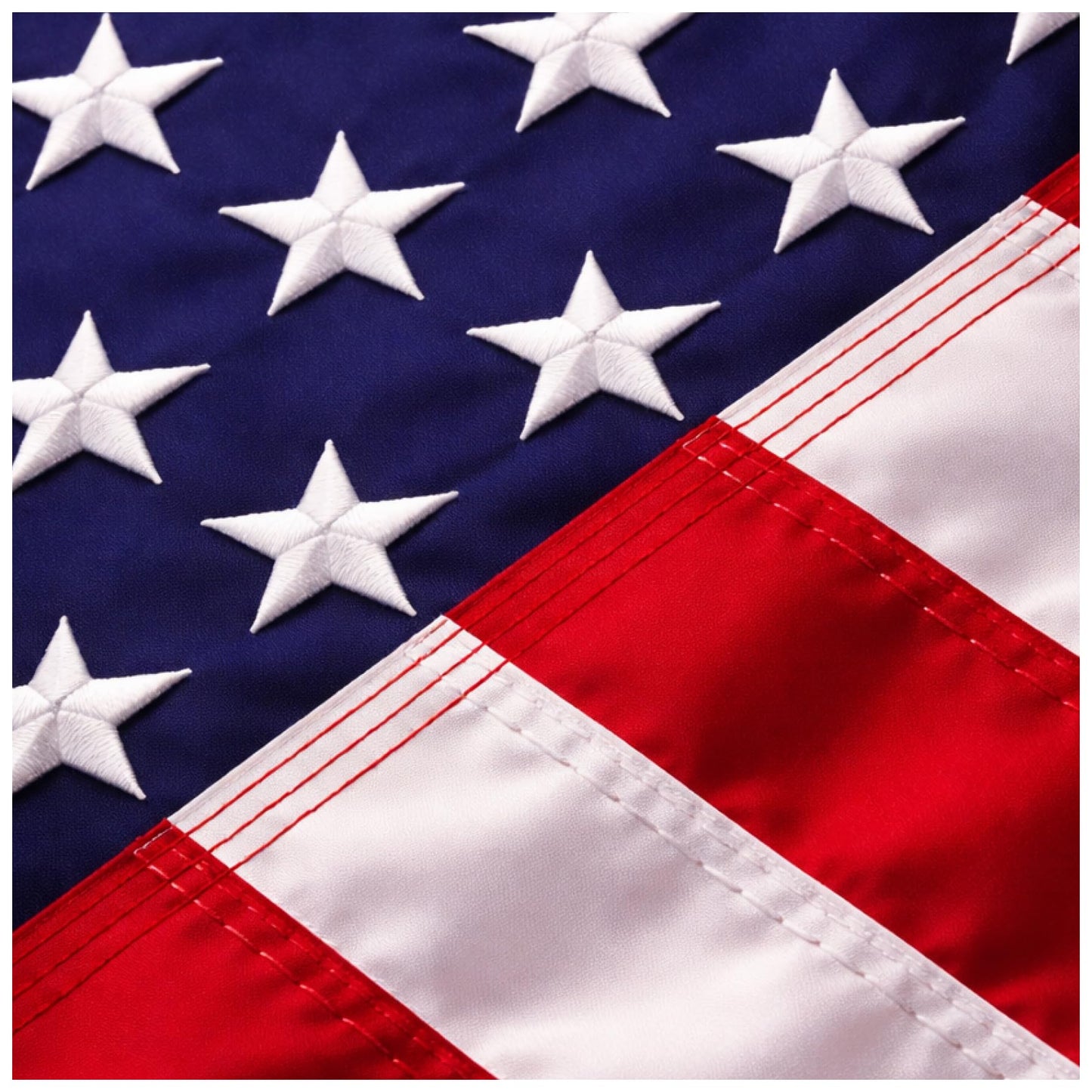 American Flags for Outside - 4x6 USA Flag With Embroidered Stars & Sewn Stripes â Heavy Duty UV Treated Polyester (Tougher Than Nylon), 70% More Fade Resistant