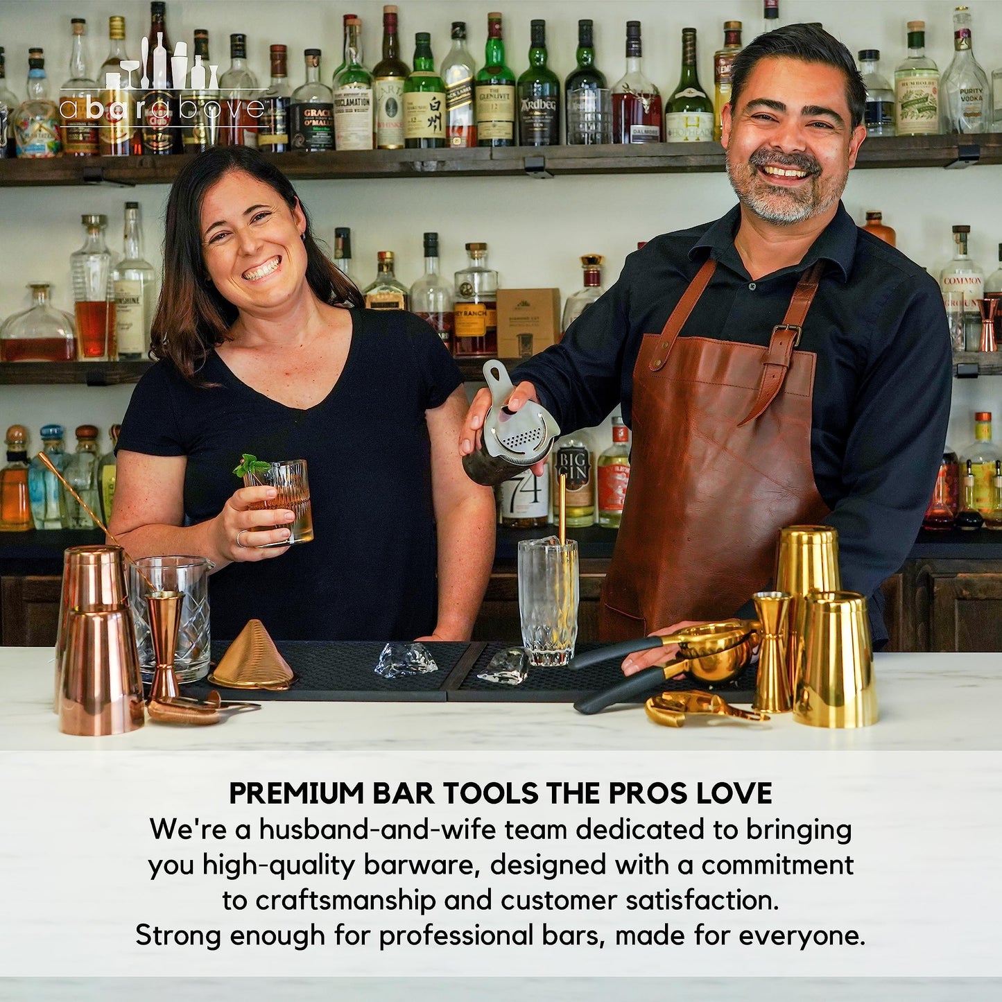 A Bar Above Black Handle Stainless Steel Channel Knife, Chef-Grade Citrus Garnish Tool, Zester and Fruit Peeler for Cocktails, Culinary Presentation, and Kitchen Use