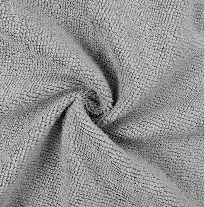 Microfiber Cleaning Cloths Roll β 50 Pack | Tear-Away Towels β Reusable| Ultra Absorbent| Washable Rags for Kitchen| House, Car, Garage | Eco-Friendly Microfiber Cleaning Supplies (Grey)