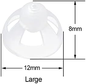 Transparent Soft Silicone Hearing Amplifier Dome Open Ear Tip Ear Plugs Earbuds 1PCS 12mm