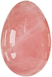 Undrilled Yoni Egg Natural Stone 30X20mm Jade Eggs Kegel Exercise Feminine Care Crystal Massage Ball,Rose Quartz Eggs