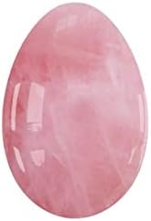 Undrilled Yoni Egg Natural Stone Jade Egg for Kegel Exercise Rose Quartz Yoni Egg,Rose Quartz,40x25mm