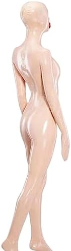 Full body latex catsuit. Hooded, Zippered Back Waist,Clear,Made To Order