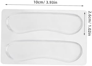 FRCOLOR 6pairs Transparent Silicone Heel Pads Comfortable Reusable Cushions for High Heels and Sneakers -wear Foot for Everyday Use