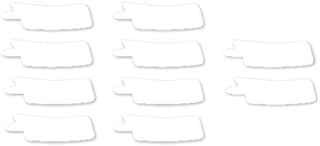 Nasogastric or Oxygen Tube precut Adhesive Tape Plain White x 10 Pack. (Mix Left & Right Side)