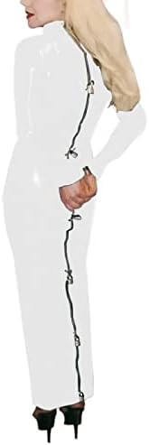 Lockable Costume Lockable Dress Bag Wear Male Women Night Club Wear,White,S