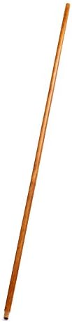 Rubbermaid Commercial Products Broom Handle with Threaded Tip, 60-Inch Lacquered Wood handle for Floor Cleaning/Sweeping in Home/Office
