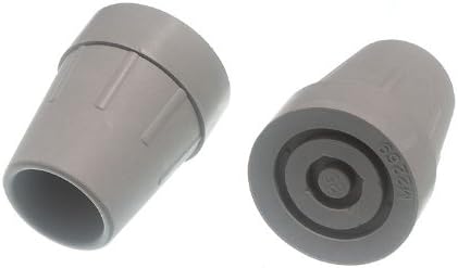 One Stop DIY 2 X Crutch Frame Ferrules Grey Rubber With Metal Insert 25mm 1 Inch Id NEW
