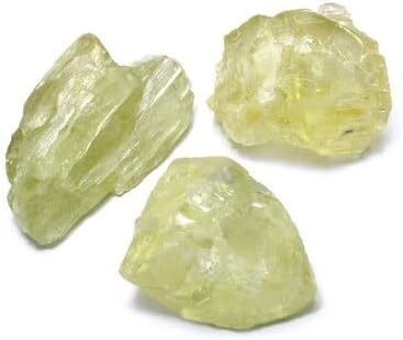 CrystalAge Hiddenite Healing Crystal - Green Spodumene Stone from Afghanistan