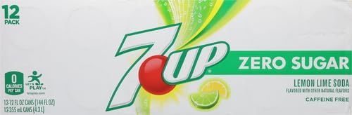 Zero Sugar 7-Up Soda, 12 Oz (Pack of 24)