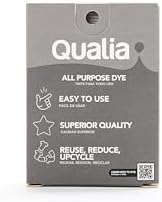 Qualia All Purpose Powder Fabric Dye, Easy to Use Dye for Natural Fabrics: Cotton, Wool, Silk, Wood, & Linen, Ultra Concentrated Colors, Gray, 3 Pack