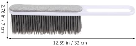Generic Bed Cleaning Brush and Sofa Dusting Brush with Soft Bristles, Multipurpose Home Cleaning Duster for Clothes and Furniture, White