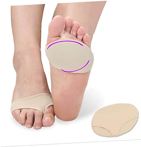 1pair Forefoot Gel Pads Silicone Arch Support for High Heels Slip Foot Cushions for Comfort and Black for Everyday Wear