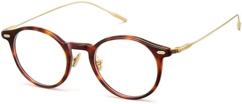 Cyxus Titanium Acetate Blue Light Glasses Woman Men, Round Reduce Eye Strain Anti-Migraine Computer Work Study 8364