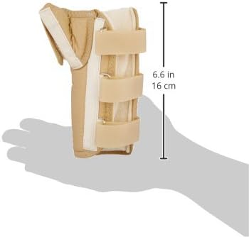 Rolyan 75911 D-Ring Wrist and Thumb Spica Splint, Right Hand, Medium