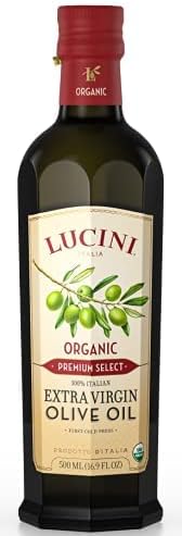 Lucini Extra Virgin Olive Oil, Organic Premium Select, 500 mL (Pack of 6)