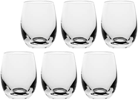 LA PORCELLANA Bianca - Set of 6 Shottino Glasses 60 ml Novello