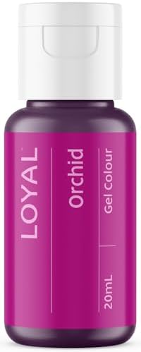 Loyal Gel Food Coloring | Vibrant Color for Buttercream, Fondant, Royal Icing, Gum Paste, Marzipan and Cake Batter | Gel-Based Concentrated Food Dye - 20ml Orchid