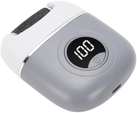 Fabater Electric Foot Callus Remover, Automatic Gentle Quick Portable Electric Foot File, Dead Skin Remover with Built in 500mAh Battery 2 Grinding Heads for Home Pedicure
