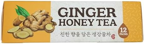 Instant Ginger Tea with Honey - 12 Bags X 0.63oz