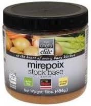 Major Chefs Elite Mirepoix Stock Base, 1 Pound Jar PASTE GLUTEN FREE- 6 PACK