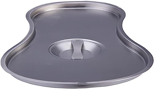 Adult Bedpan Performance Fracture Bed Pan with Lid Portable Bedpans Stainless Steel Bidet Bed for Bedridden Patients Pregnant Woman and Old Man,-A