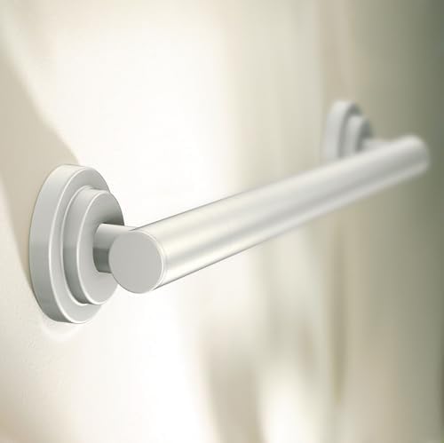 Moen Iso Brushed Nickel Bathroom Safety 18-Inch Stainless Steel Modern Sturdy Grab Bar, YG0718BN
