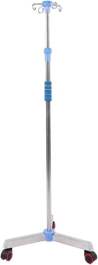 Intravenous Pole with Wheels, Infusion Stand, Stable and Sturdy for Community Service Centers Home Care Nursing Homes Maximum Durability