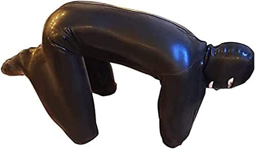 Men Sexy Shiny Bodysuit Nightclub Stage Bondage Catsuit Prisoner Patent Leather Jumpsuits