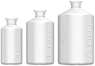 Thomas 175-4301-OEM-TMS Boston Square Bottle, 4 L, 45 mm Cap Size, 12.25" Height, 6.25" Width, 6.25" Length, Polypropylene (Pack of 1)