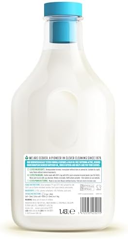 Ecover Fabric Softener, Rose & Bergamot, 47 Washes, 1.43L