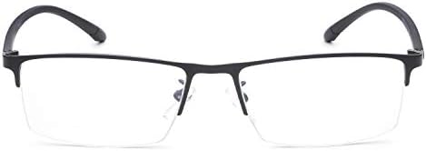 Jcerki Transition Photochromic Gray Reading Glasses Business Half Frame Photochromic Readers Eyeglasses