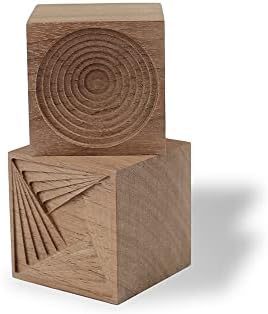 2PCS Essential Oil Diffuser,Wooden Natural Aromatherapy Square Diffuser for Car Office Bedroom