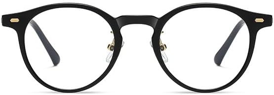 Vintage Round Reading Glasses Anti Eye Strain Computer Readers Anti Blue Light Flat Light Mirror Presbyopic Glasses