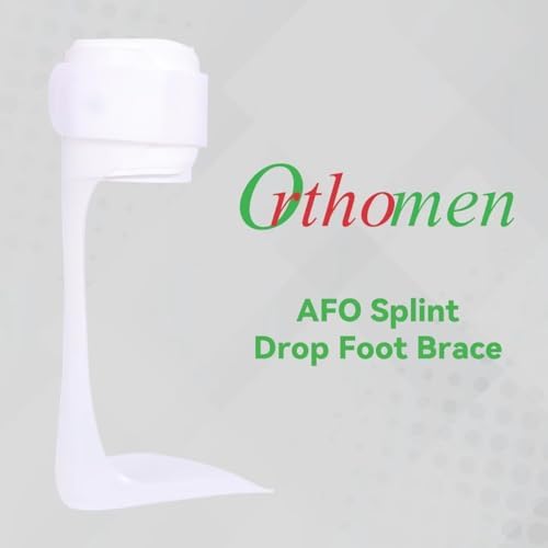 Orthomen Ankle Foot Orthosis Support for Men and Women,AFO Splint with Stroke, MS, Hemiplegia, Drop Foot Brace Support Shoes for Assist Walking Easier & Better (L-Right)