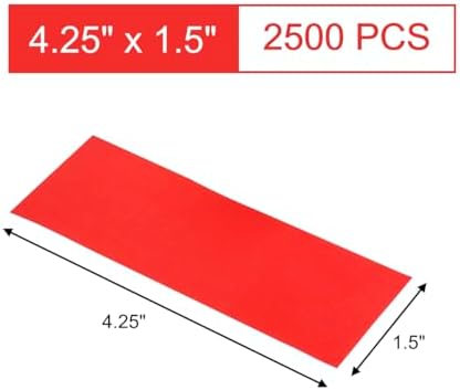 Gmark Paper Napkin Band Box of 2500 (Red), Paper Napkin Rings self Adhesive GM1048