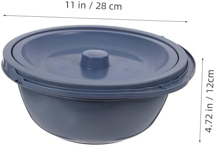 Beaupretty Portable Nighttime Urinal Pot with Lid Spill Proof Design for Elderly Adults Kids Home Hospital Car Camping 11.02X11.02X4.72 Inch