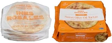 Ines Rosales Tortas Bundle - 2 Cinnamon + 2 Orange - Handcrafted Spanish Olive Oil Tortas, Flavorful Citrus and Spiced Delight