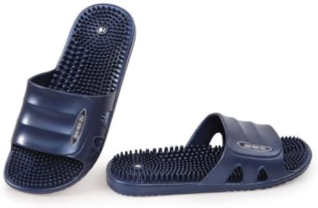 Massage Slippers for Men and Women,Magnetic Therapy Massage Shoes,Foot Reflex Zones Acupressure Massage,Reflexology Foot Massage Sandals (Size:EU 38,Color:Wine red)