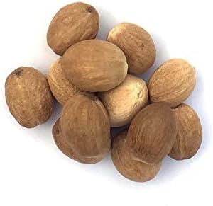 Whole Nutmeg from Ceylon, Authentic, Handpicked from Organic Farms, Natural Super food enriched with aroma & flavors for cooking 2 oz | (56 g)