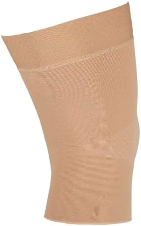 medi Seamless Knit Knee Support Compression Sleeve w/Band Beige SM