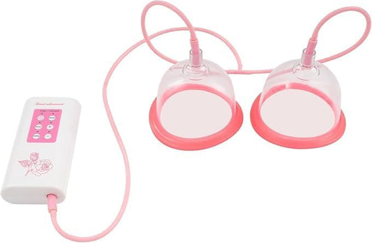Electric Chest Massager, Chest Beauty Enlargement Machine with USB Charge, 2 Modes, 5 Suction Levels,Promotes Breast Growth, Flat & Sagging Breasts (B-Cup)