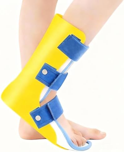 Pediatric AFO Kids Ankle Foot Brace Drop Foot Splint for Child Toddler Ankle Foot Orthosis Night Splint (Left Foot, Large)